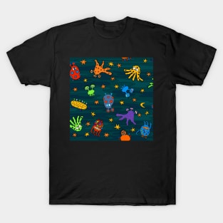 cute space monsters two T-Shirt